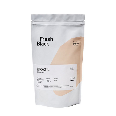 Кава в зернах Fresh Black Бразилія 200 г